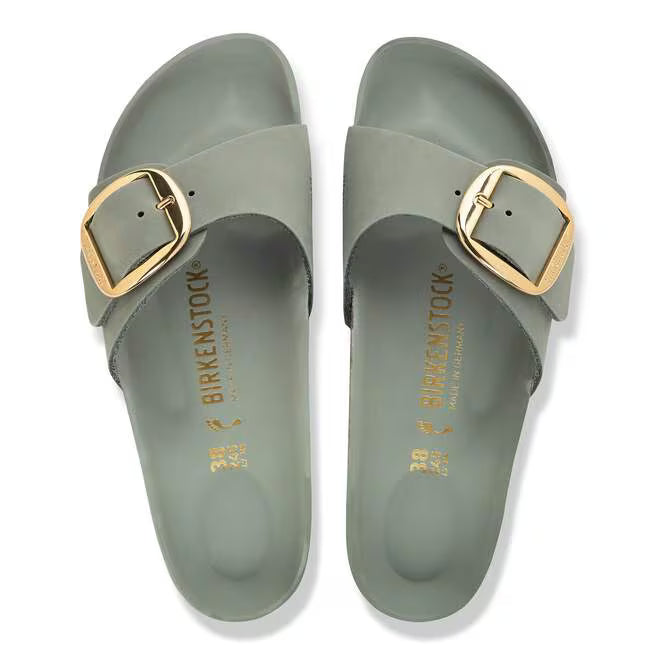 Birkenstock Madrid Big Buckle Oiled Leather Pure Sage