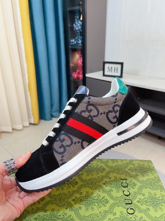 Gucci GG Canvas Suede Sneakers