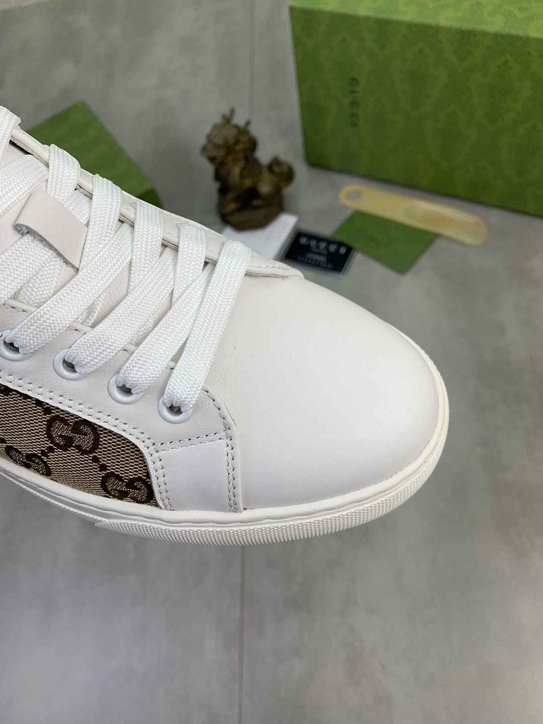 Gucci Ace White Leather Sneakers