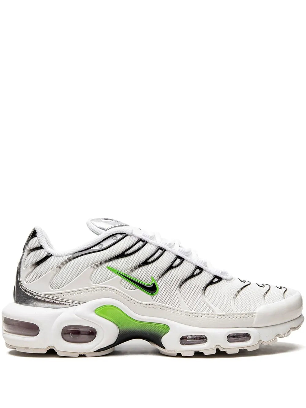 Nike Air Max plus bianca nero e verdi