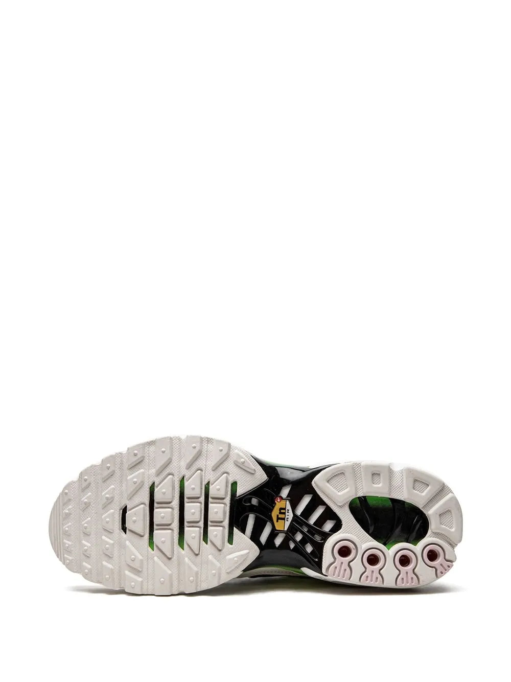 Nike Air Max plus bianca nero e verdi