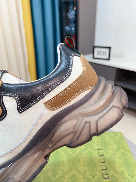 Gucci Rhyton Leather Sneakers