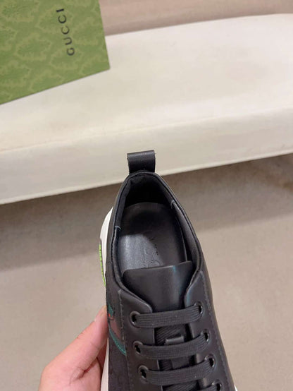 Gucci Web Leather Sneakers
