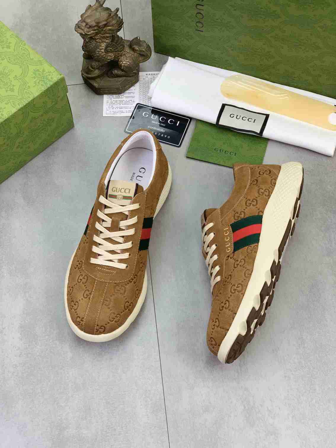 Gucci Ace Suede Sneakers