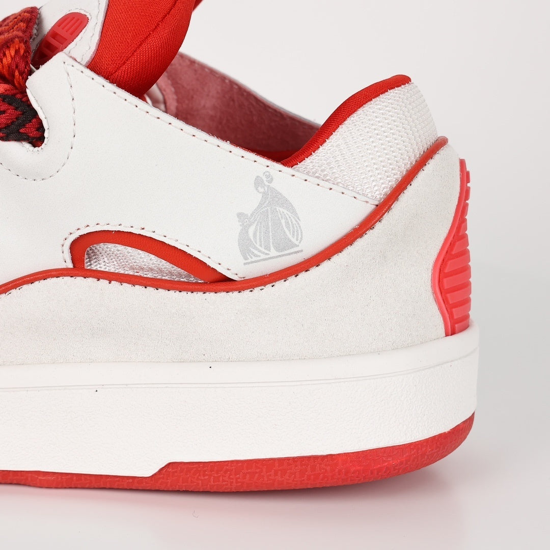 Lanvin Curb White Red