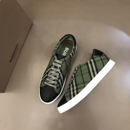 Burberry Green Check Sneakers