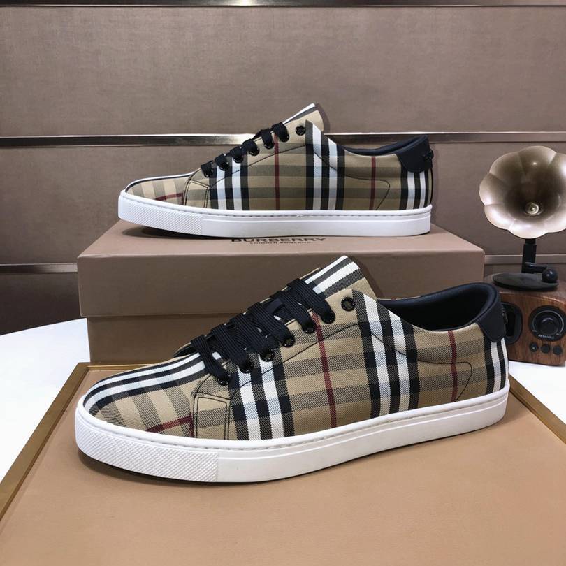 Burberry Check Canvas Sneakers
