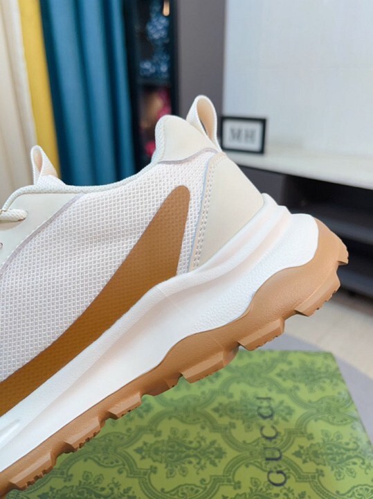 Gucci White & Brown Sneakers
