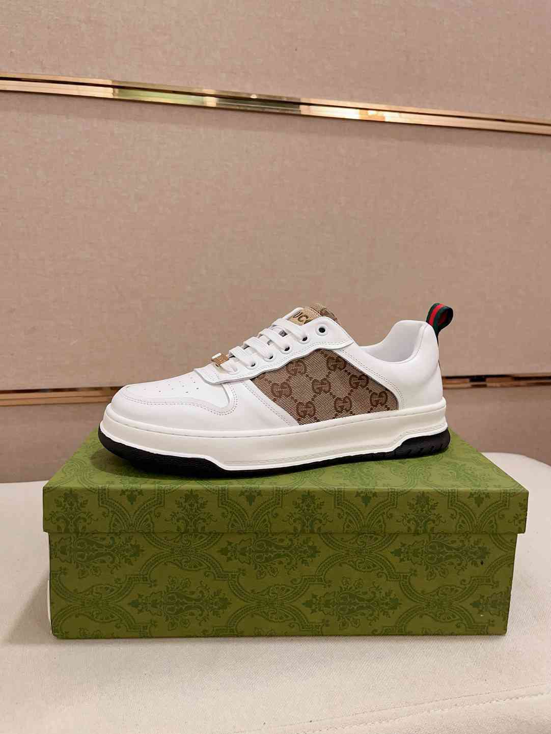 Gucci Re-Web White Sneakers
