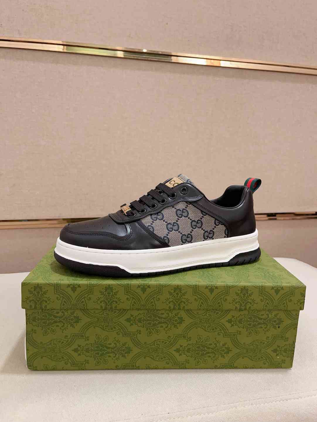 Gucci GG Embossed Black Sneakers