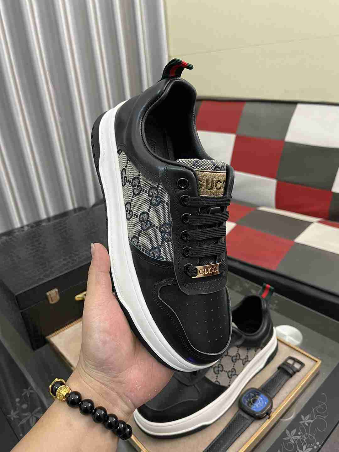 Gucci GG Leather Sneakers