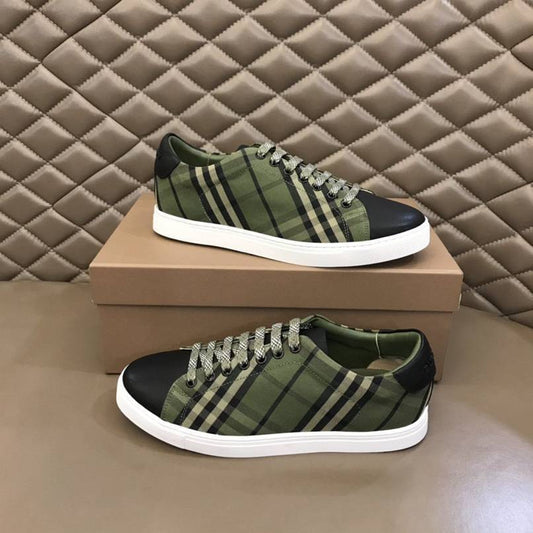 Burberry Green Check Sneakers