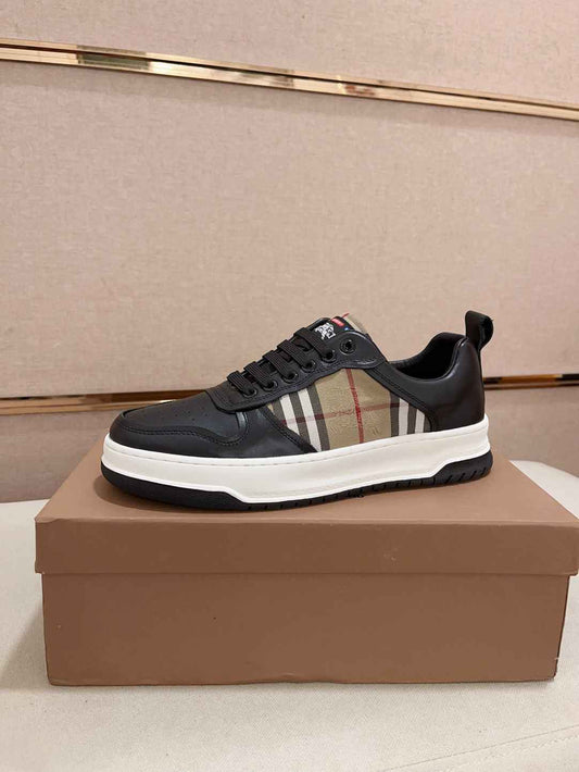 Burberry Check Leather Sneakers