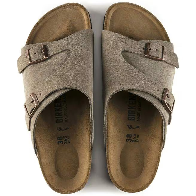 Birkenstock Zürich Suede Leather Tortora