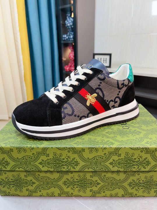 Gucci GG Canvas Suede Sneakers