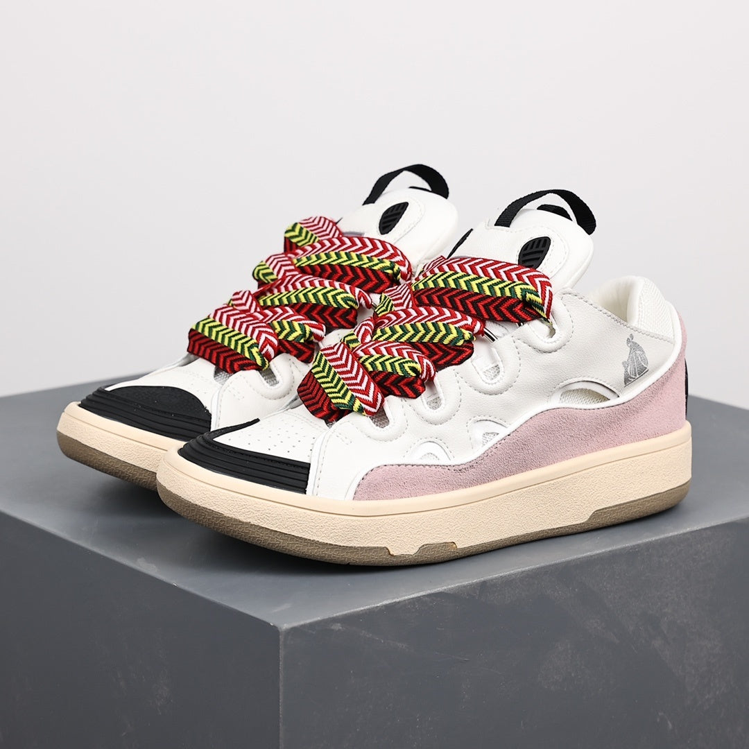 Lanvin Curb White Pink