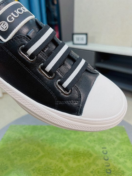 Black Velcro Strap Sneakers