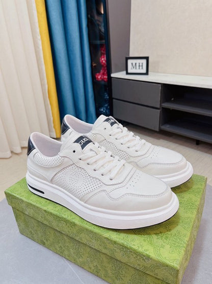 Gucci White Leather Sneakers