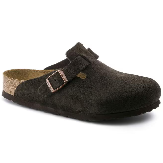 Birkenstock Boston Soft Footbed Suede Moka