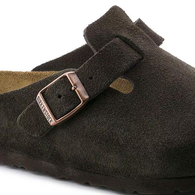 Birkenstock Boston Soft Footbed Suede Moka