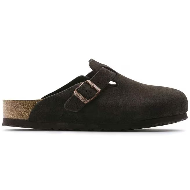 Birkenstock Boston Soft Footbed Suede Moka