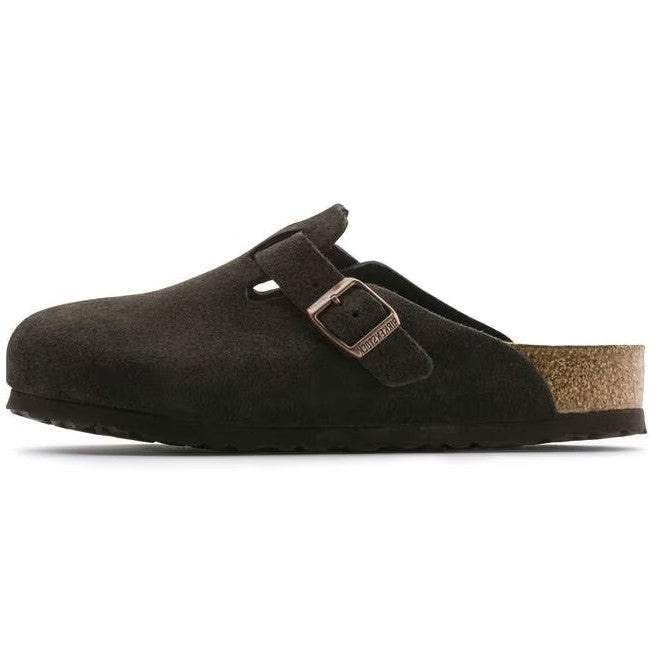 Birkenstock Boston Soft Footbed Suede Moka