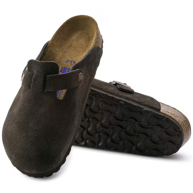 Birkenstock Boston Soft Footbed Suede Moka