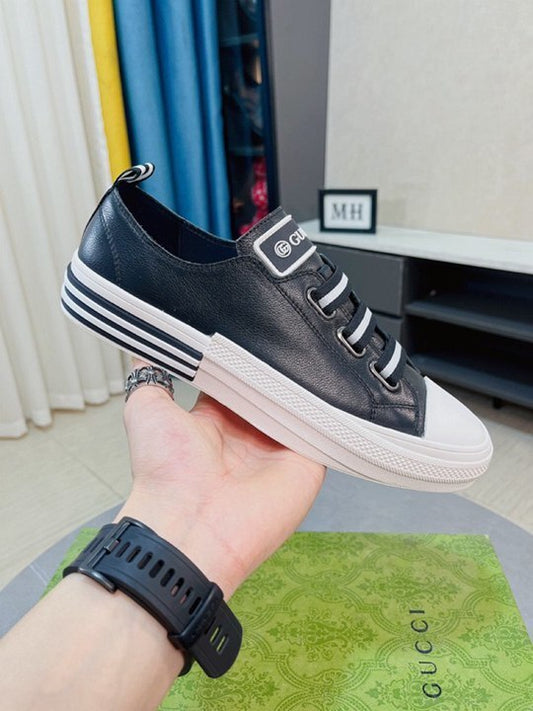 Black Velcro Strap Sneakers