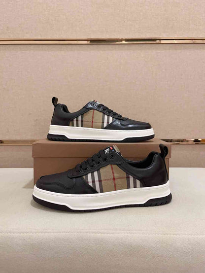 Burberry Check Leather Sneakers