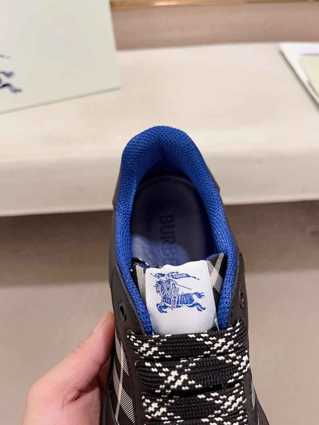 Burberry Black Check Sneaker