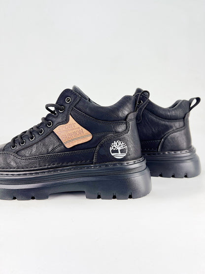 Timberland Black Leather Men's Boots