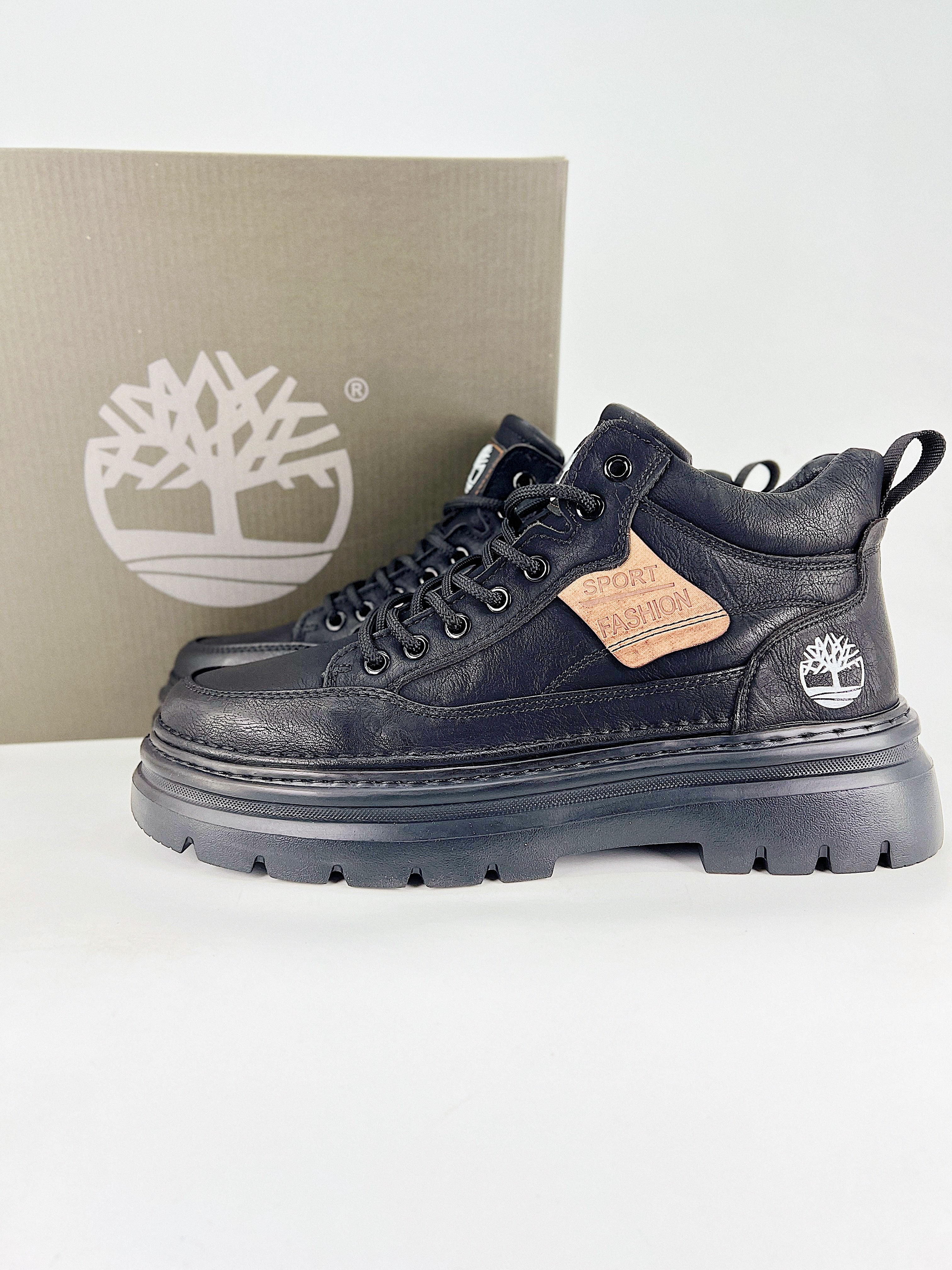 Timberland Black Leather Men's Boots