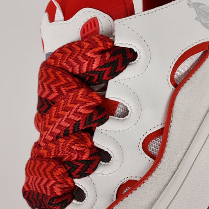 Lanvin Curb White Red
