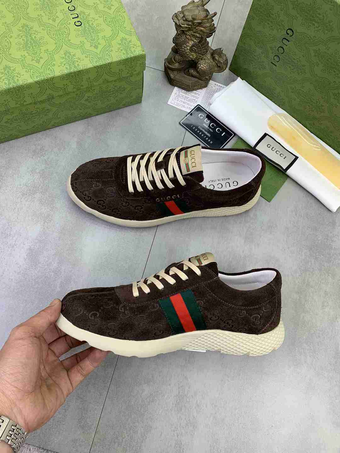 Gucci Ace Suede Sneakers