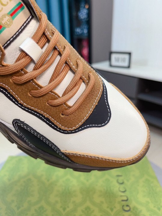 Gucci Rhyton Leather Sneakers