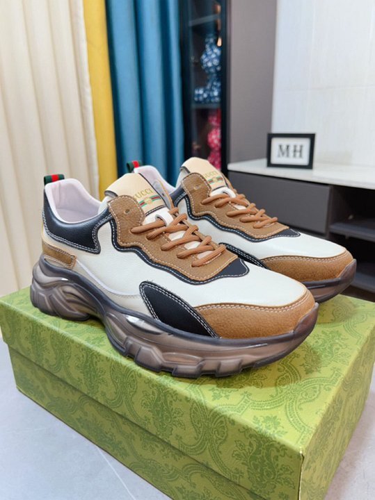 Gucci Rhyton Leather Sneakers