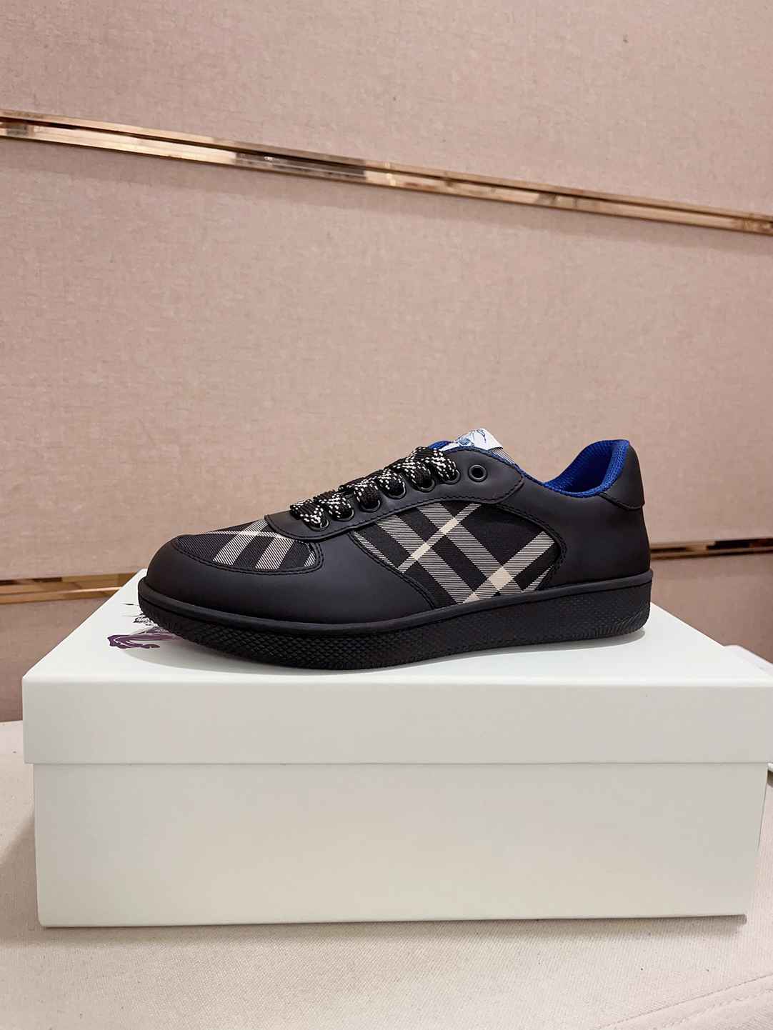 Burberry Black Check Sneaker