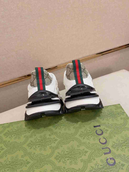 Gucci White Strap Sneakers