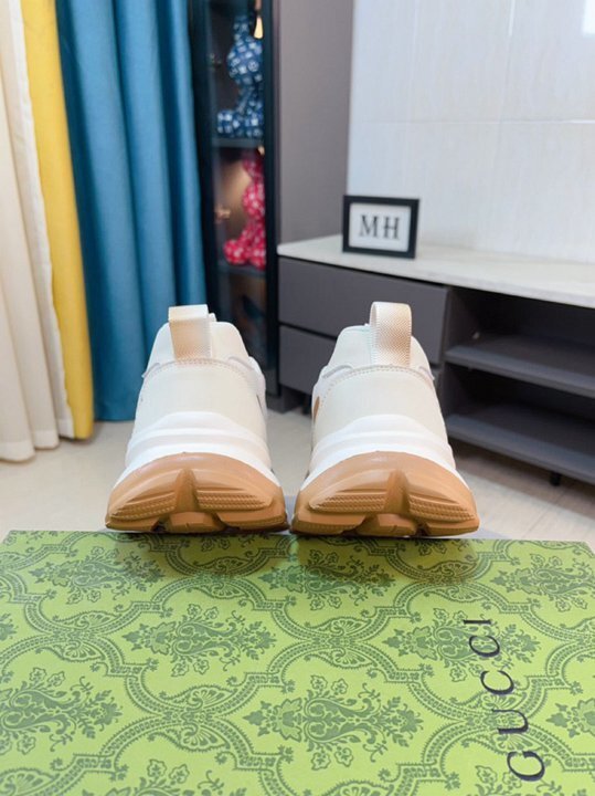 Gucci White & Brown Sneakers