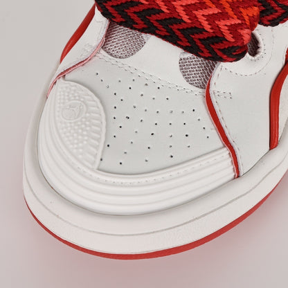 Lanvin Curb White Red