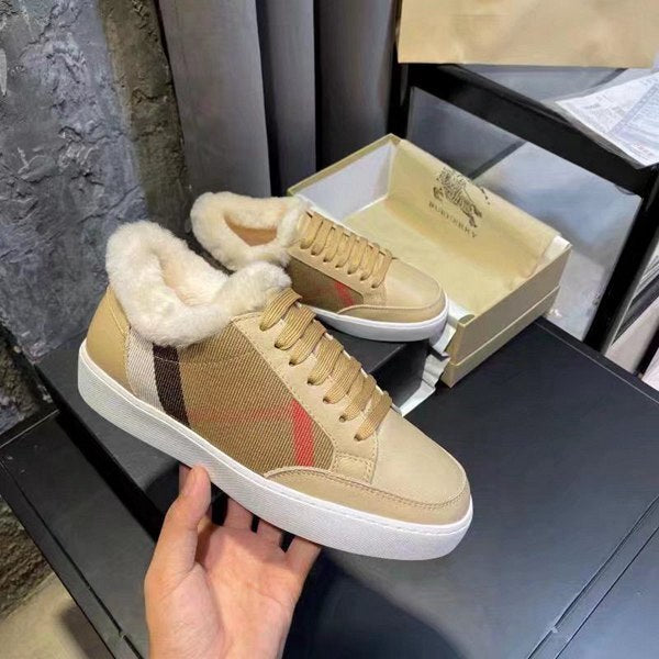 Burberry Check Fur Sneaker