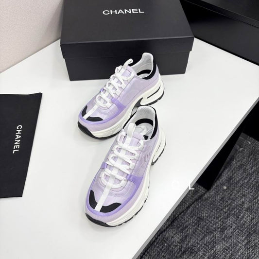 Chanel Platform Sneakers – Purple