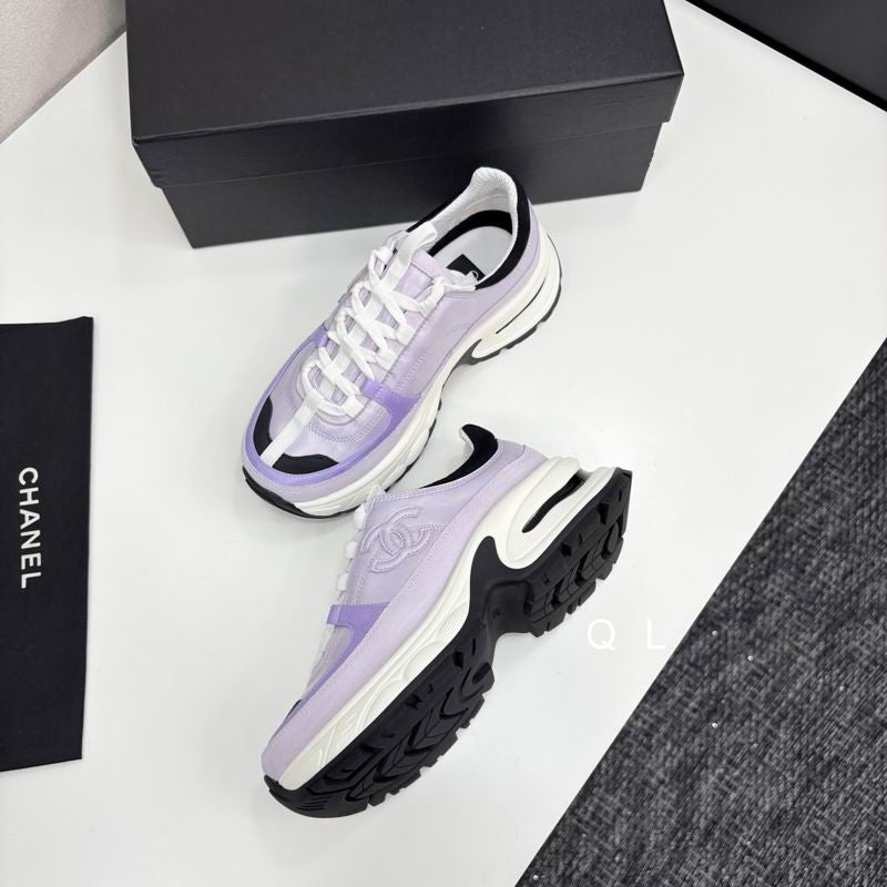 Chanel Platform Sneakers – Purple
