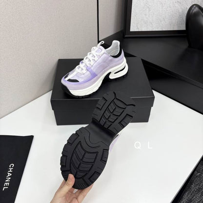 Chanel Platform Sneakers – Purple