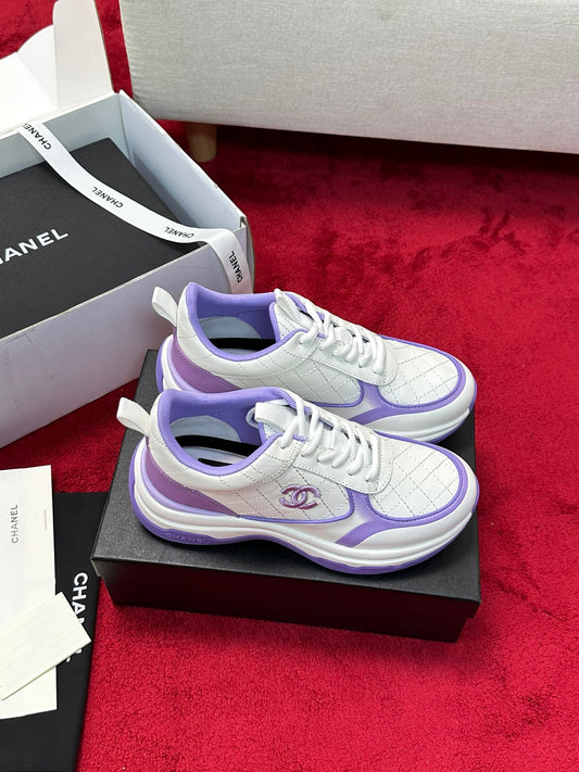 Chanel Iris Quilted Sneakers