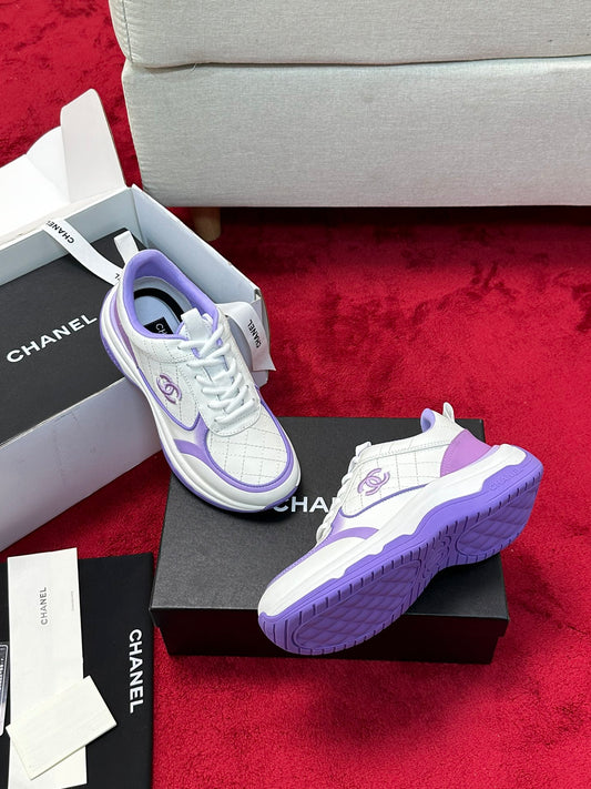 Chanel Iris Quilted Sneakers