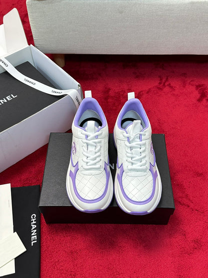 Chanel Iris Quilted Sneakers