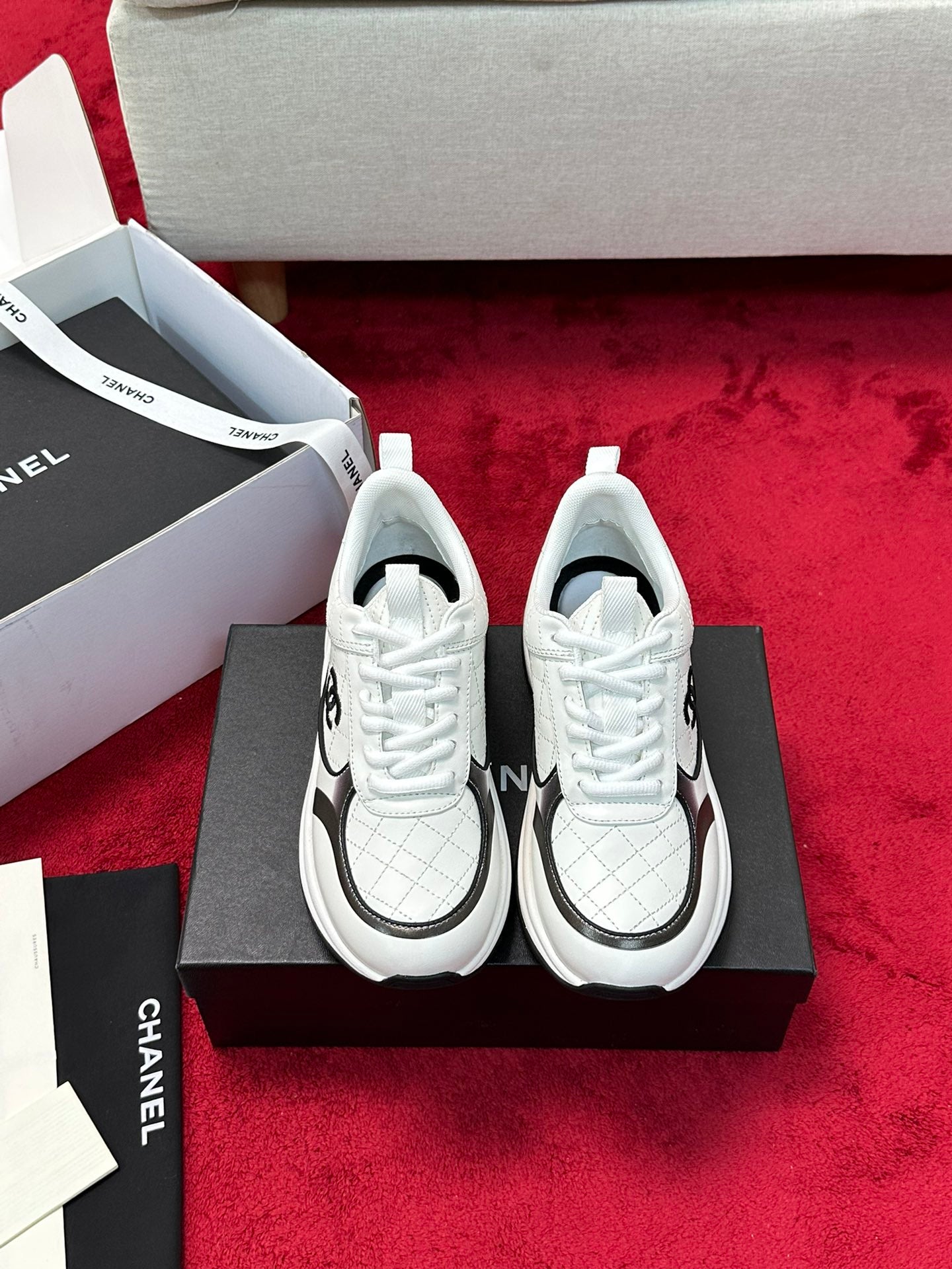 Chanel Cowhide Low-Tops