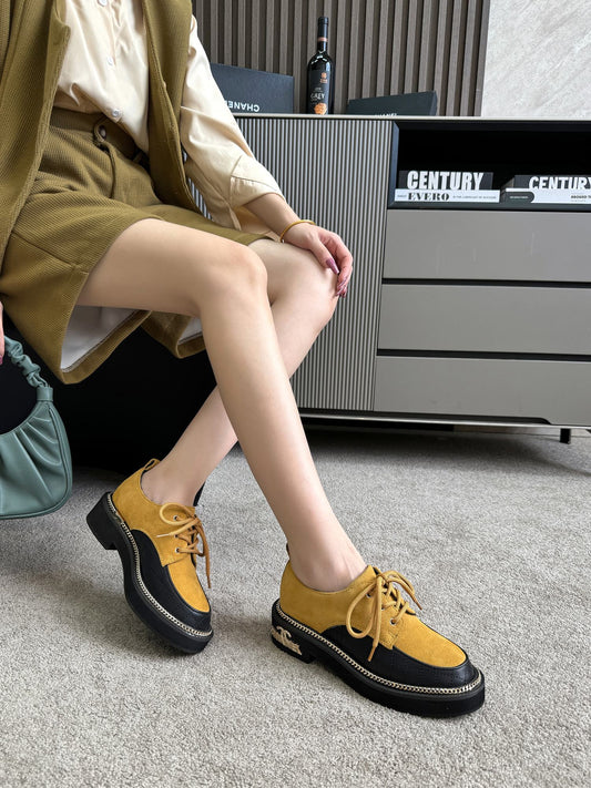 Chanel Geo Chunky Oxfords