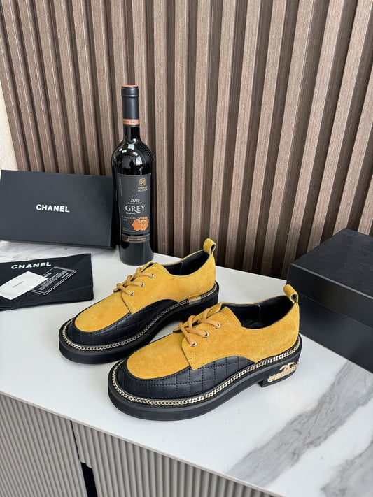 Chanel Geo Chunky Oxfords